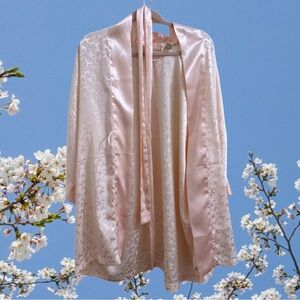 Vintage Victoria’s Secret Dressing Gown, Pink One Size